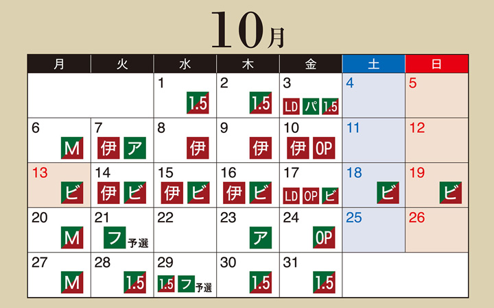 10月