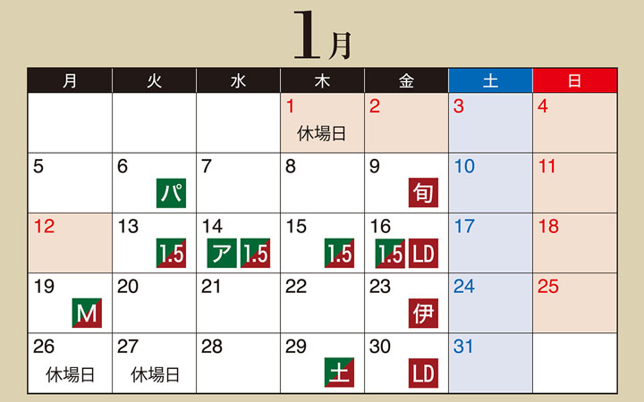 1月